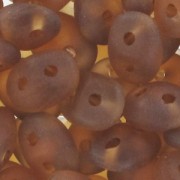 SuperDuo mm. 2.5x5 Stone Matte Smoky Topaz x10g|raw }}