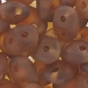 SuperDuo mm. 2.5x5 Stone Matte Smoky Topaz x10g