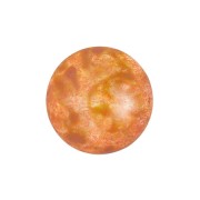 Cabochon di vetro di Puca® 14 mm - Opaque Salmon Spotted x1