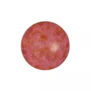 Cabochon di vetro di Puca® 14 mm - Opaque Rose Spotted x1