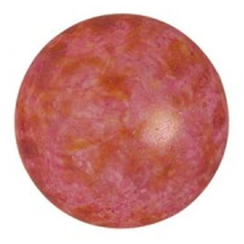 Cabochon di vetro di Puca® 14 mm - Opaque Rose Spotted x1
