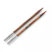 Punte di aghi maglia intercambiabile in legno Prym - 9 mm - Naturale x2