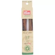 Punte di aghi maglia intercambiabile in legno Prym - 10 mm - Naturale x2