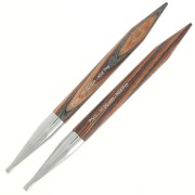 Punte di aghi maglia intercambiabile in legno Prym - 10 mm - Naturale x2