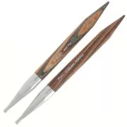 Punte di aghi maglia intercambiabile in legno Prym - 10 mm - Naturale x2