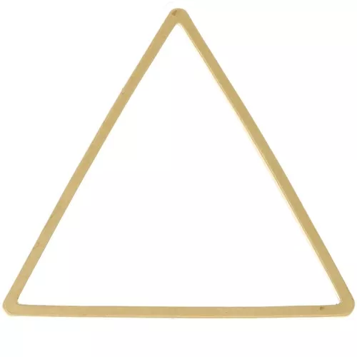 Anello di montaggio e tessitura triangolo 25x29 mm - ottone grezzo x1