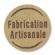 Etichette Fabrication Artisanale carta Kraft x500