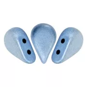 Perline in vetro Amos® di Puca® 5x8mm Light Blue Metallic Mat x10g