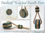 Kalos® di Puca® 4x3 mm - Opaque White Gold Splash x10g