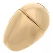 Chiusura magnetica 16x10 mm per laccio 5 mm - Dorato con oro fino x1