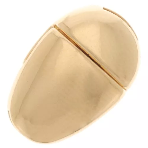Chiusura magnetica 16x10 mm per laccio 5 mm - Dorato con oro fino x1