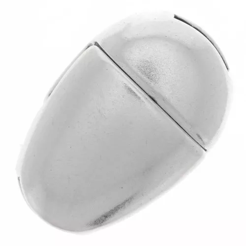Chiusura magnetica 16x10 mm per laccio 5 mm - placcatura argento fino anticato x1