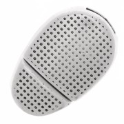 Chiusura magnetica 16x10 mm per laccio 5 mm - placcatura argento fino anticato x1