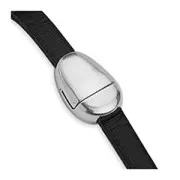 Chiusura magnetica 16x10 mm per laccio 5 mm - placcatura argento fino anticato x1