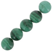 Perline rotonde 10 mm - Malachite x5|raw }}