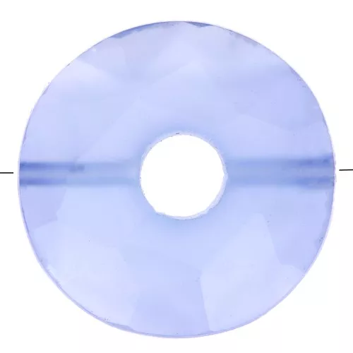 Donuts perlina sfaccettata 12 mm gemma colorata - Blue Onyx x1