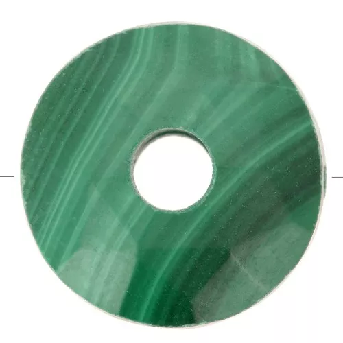 Perla sfaccettata Donuts 12 mm - Malachite x1