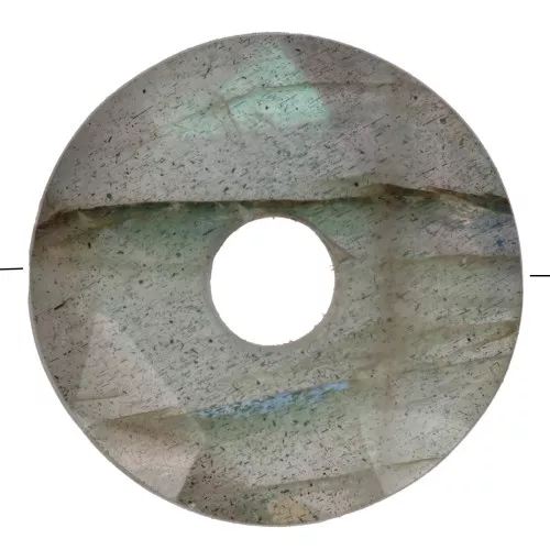 Perla sfaccettata Donut 12 mm - Labradorite x1