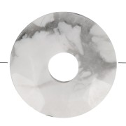 Perla sfaccettata Donuts 12 mm - Howlite x1|raw }}
