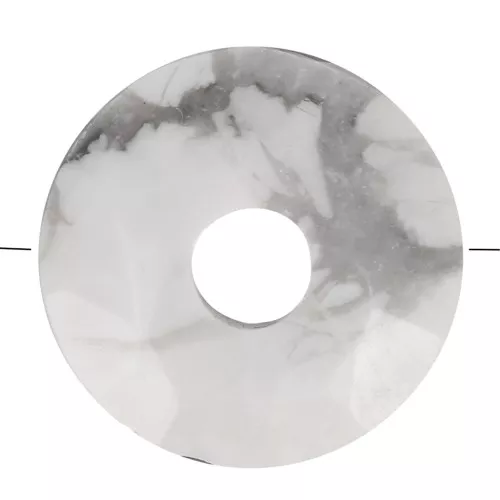 Perla sfaccettata Donuts 12 mm - Howlite x1