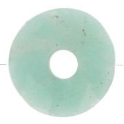 Perla sfaccettata Donuts 12 mm - amazzonite x1