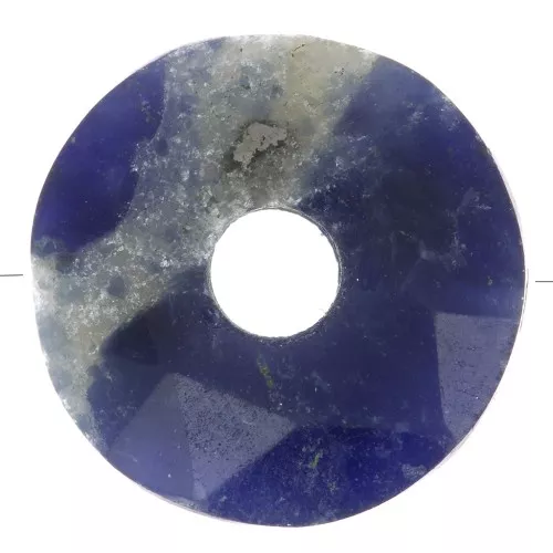 Perla sfaccettata Donut 12 mm - Sodalite x1
