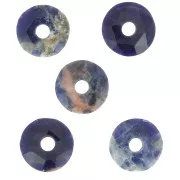 Perla sfaccettata Donut 12 mm - Sodalite x1