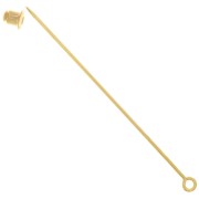 Fibula con occhiello mm. 65 dorata x1
