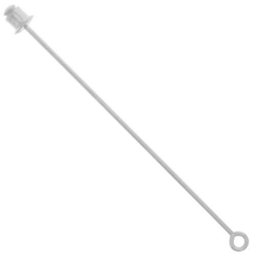 Fibula con occhiello mm. 65 argentato x1