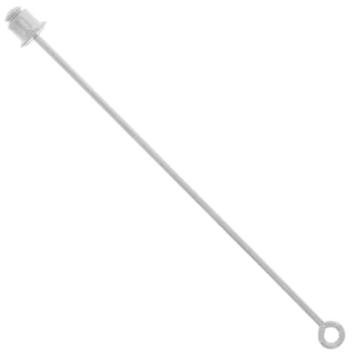 Fibula con occhiello mm. 65 argentato x1