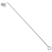 Fibula con occhiello mm. 65 argentato x1