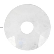 Perla sfaccettata Donut 12 mm - Pietra di luna x1