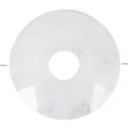 Perla sfaccettata Donut 12 mm - Pietra di luna x1