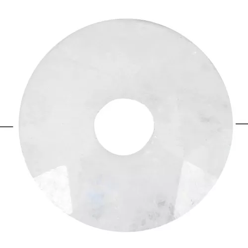 Perla sfaccettata Donut 12 mm - Pietra di luna x1