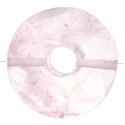 Perla sfaccettata Donut 12 mm - Quarzo rosa x1|raw }}