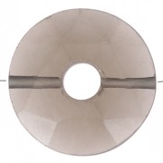 Perla sfaccettata Donuts 12 mm - Quarzo fumé x1