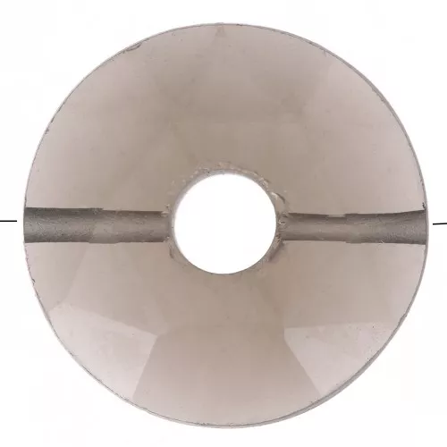 Perla sfaccettata Donuts 12 mm - Quarzo fumé x1