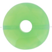 Perla sfaccettata Donut 12 mm - Crisoprasio x1