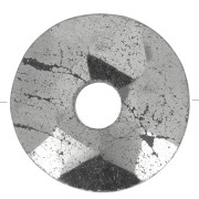 Perla sfaccettata Donut 12 mm - Pirite x1