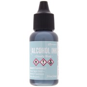 Inchiostro trasparente a alcol Adirondack Tim Holtz - Cloudy Blue x14ml