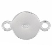 Distanziatore albero della vita 13x8 mm con 2 anelli chiusi - Argento 925 x1