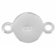 Distanziatore albero della vita 13x8 mm con 2 anelli chiusi - Argento 925 x1