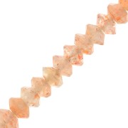 Rondelle di pietra semipreziosa sfaccettata 3x2 mm - Sunstone x20|raw }}