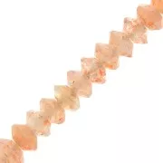 Rondelle di pietra semipreziosa sfaccettata 3x2 mm - Sunstone x20