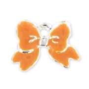 Ciondolo smaltato mm. 11 Arancio x1|raw }}