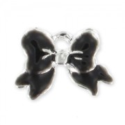 Ciondolo smaltato mm. 11 Nero x1|raw }}