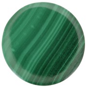 Cabochon piatto rotondo -disco - pietra semipreziosa 10 mm - Malachite x1