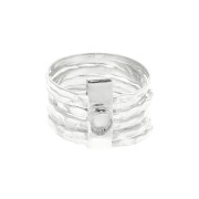 Anello per cabochon 4 mm - Misura 58 - Argento 925 x1