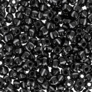 Perla Preciosa a strisce 8/0 3 mm - Nero - Bianco x20 g