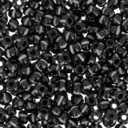 Perla Preciosa a strisce 8/0 3 mm - Nero - Bianco x20 g